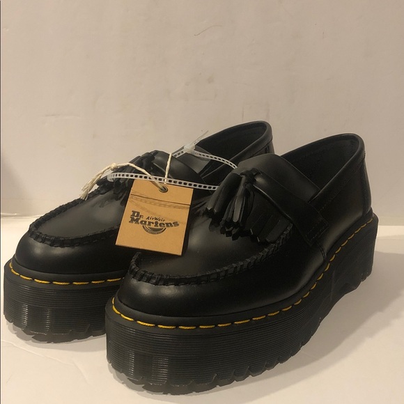 Dr. Martens Shoes - NWT Dr. Martens Adrian Quad Leather Platform Loafers
